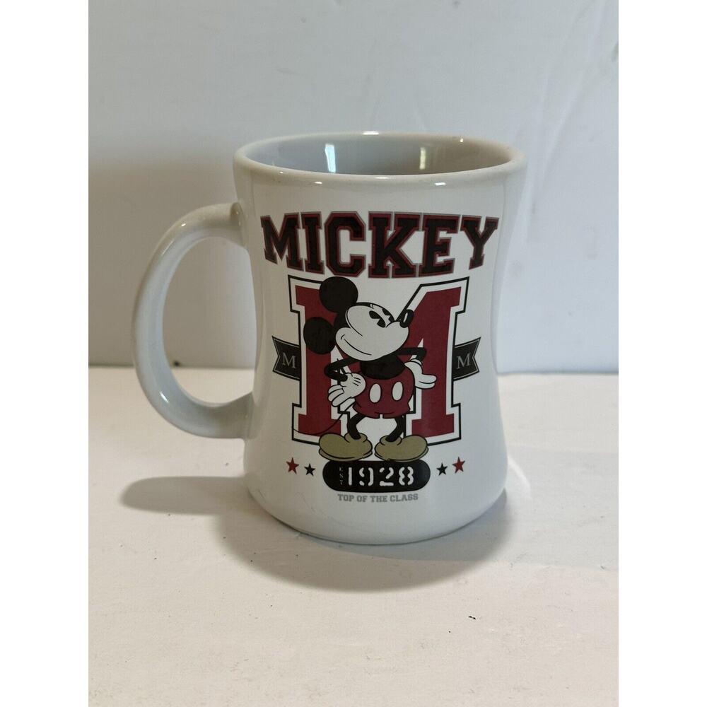 Disney Store Mickey Mouse 1928 Top of the Class Coffee Mug Cup Retired MINT cond